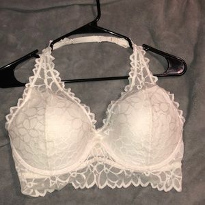 Pink halter bralette